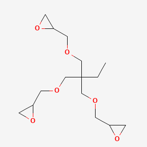 molecular formula C15H26O6 B1329995 1-(2,3-Epoxypropoxy)-2,2-bis[(2,3-epoxypropoxy)methyl]butane CAS No. 3454-29-3