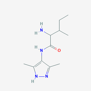 2-amino-N-(3,5-dimethyl-1H-pyrazol-4-yl)-3-methylpentanamide