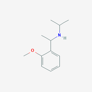 molecular formula C12H19NO B13299984 [1-(2-Methoxyphenyl)ethyl](propan-2-yl)amine 