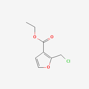 molecular formula C8H9ClO3 B1330005 2-(氯甲基)-3-呋喃甲酸乙酯 CAS No. 53020-09-0