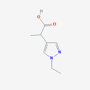 2-(1-ethyl-1H-pyrazol-4-yl)propanoic acid