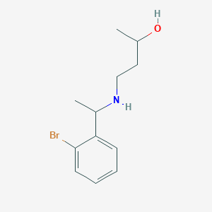 4-{[1-(2-Bromophenyl)ethyl]amino}butan-2-ol