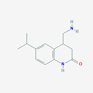 4-(Aminomethyl)-6-(propan-2-yl)-1,2,3,4-tetrahydroquinolin-2-one