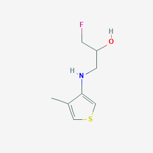 1-Fluoro-3-[(4-methylthiophen-3-yl)amino]propan-2-ol