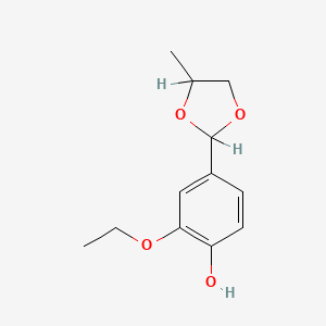 2-Ethoxy-4-(4-methyl-1,3-dioxolan-2-yl)phenol
