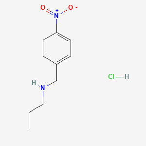 B1330020 Benzenemethanamine, 4-nitro-N-propyl-, monohydrochloride CAS No. 68133-98-2