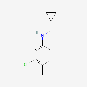 3-chloro-N-(cyclopropylmethyl)-4-methylaniline