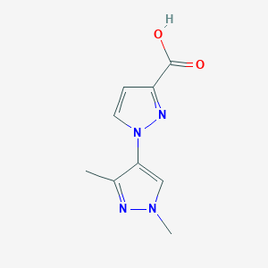 1-(1,3-Dimethyl-1H-pyrazol-4-yl)-1H-pyrazole-3-carboxylic acid