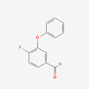 molecular formula C13H9FO2 B1330021 4-氟-3-苯氧基苯甲醛 CAS No. 68359-57-9