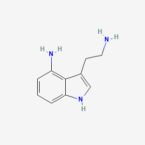 molecular formula C10H13N3 B13300237 3-(2-Aminoethyl)-1H-indol-4-amine 