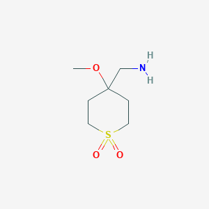 4-(Aminomethyl)-4-methoxytetrahydro-2h-thiopyran 1,1-dioxide