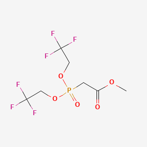 molecular formula C7H9F6O5P B1330032 双(2,2,2-三氟乙基)(甲氧羰基甲基)膦酸酯 CAS No. 88738-78-7