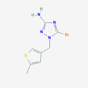 5-Bromo-1-[(5-methylthiophen-3-yl)methyl]-1H-1,2,4-triazol-3-amine