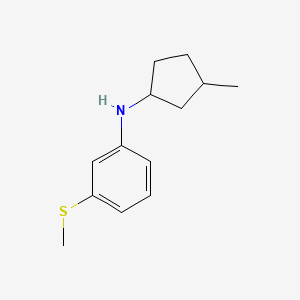 N-(3-Methylcyclopentyl)-3-(methylsulfanyl)aniline