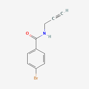molecular formula C10H8BrNO B1330039 4-溴-N-(2-炔基)苯甲酰胺 CAS No. 82225-32-9