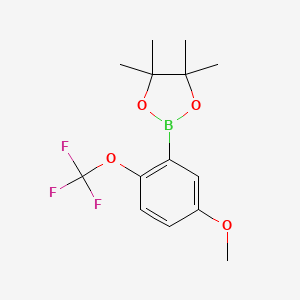 2-(5-Methoxy-2-(trifluoromethoxy)phenyl)-4,4,5,5-tetramethyl-1,3,2-dioxaborolane