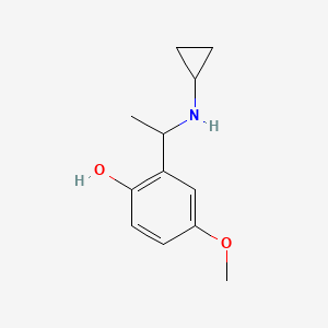 2-[1-(Cyclopropylamino)ethyl]-4-methoxyphenol