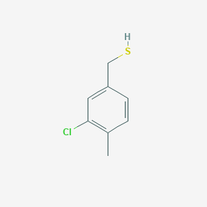 molecular formula C8H9ClS B13300416 (3-Chloro-4-methylphenyl)methanethiol 