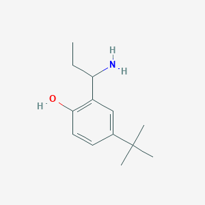 2-(1-Aminopropyl)-4-tert-butylphenol