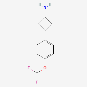 3-[4-(Difluoromethoxy)phenyl]cyclobutan-1-amine