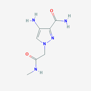 4-Amino-1-[(methylcarbamoyl)methyl]-1H-pyrazole-3-carboxamide