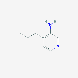 molecular formula C8H12N2 B13300468 4-Propylpyridin-3-amine 