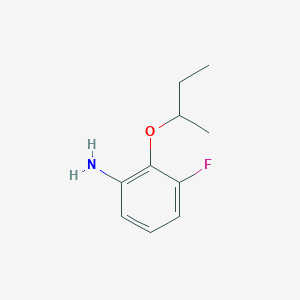 molecular formula C10H14FNO B13300470 2-(Butan-2-yloxy)-3-fluoroaniline 