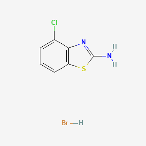 molecular formula C7H6BrClN2S B1330048 2-氨基-4-氯苯并噻唑氢溴酸盐 CAS No. 27058-83-9