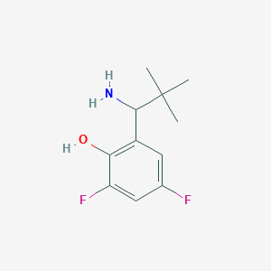 2-(1-Amino-2,2-dimethylpropyl)-4,6-difluorophenol