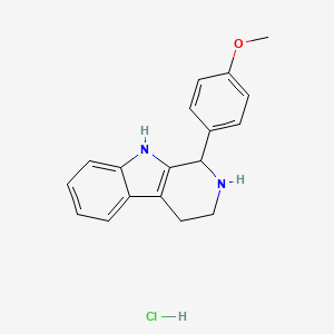 molecular formula C18H19ClN2O B1330051 1-(4-甲氧基苯基)-2,3,4,9-四氢-1H-β-咔啉盐酸盐 CAS No. 3489-15-4