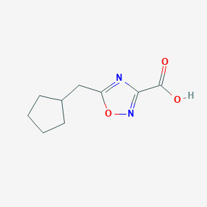 5-(Cyclopentylmethyl)-1,2,4-oxadiazole-3-carboxylic acid