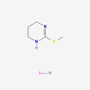 molecular formula C5H11IN2S B1330054 2-(甲硫基)-1,4,5,6-四氢嘧啶氢碘酸盐 CAS No. 5445-73-8