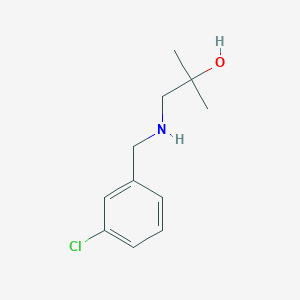 1-{[(3-Chlorophenyl)methyl]amino}-2-methylpropan-2-ol