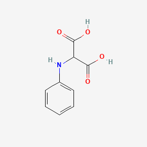 molecular formula C9H9NO4 B13300613 2-(Phenylamino)propanedioic acid 