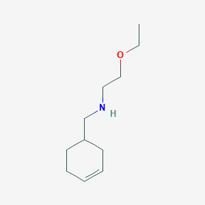 molecular formula C11H21NO B13300627 (Cyclohex-3-en-1-ylmethyl)(2-ethoxyethyl)amine 