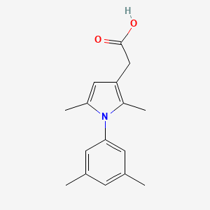 B1330070 1H-Pyrrole-3-acetic acid, 2,5-dimethyl-1-(3,5-dimethylphenyl)- CAS No. 42866-02-4