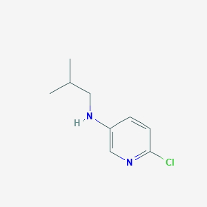 molecular formula C9H13ClN2 B13300702 6-chloro-N-(2-methylpropyl)pyridin-3-amine 