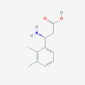 molecular formula C11H15NO2 B13300718 (3R)-3-amino-3-(2,3-dimethylphenyl)propanoic acid 