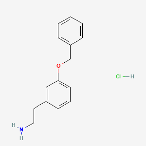 B1330072 Benzeneethanamine, 3-(phenylmethoxy)-, hydrochloride CAS No. 29973-97-5