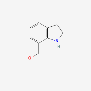 molecular formula C10H13NO B13300725 7-(methoxymethyl)-2,3-dihydro-1H-indole 