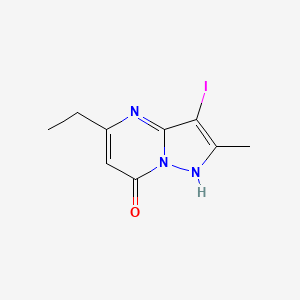 5-Ethyl-3-iodo-2-methyl-4H,7H-pyrazolo[1,5-a]pyrimidin-7-one