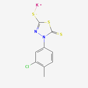 Potassium 4-(3-chloro-4-methylphenyl)-5-thioxo-4,5-dihydro-1,3,4-thiadiazole-2-thiolate