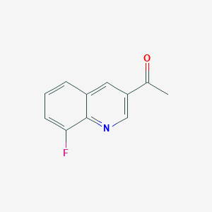 1-(8-Fluoroquinolin-3-yl)ethan-1-one