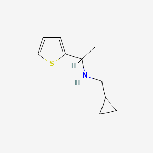 (Cyclopropylmethyl)[1-(thiophen-2-YL)ethyl]amine