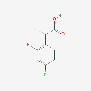 2-(4-Chloro-2-fluorophenyl)-2-fluoroacetic acid