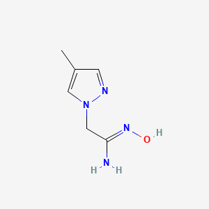 N'-Hydroxy-2-(4-methyl-1H-pyrazol-1-yl)ethanimidamide