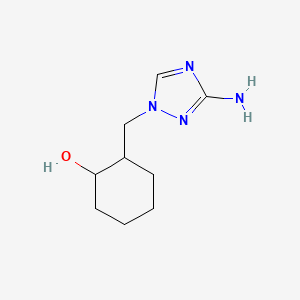 2-[(3-Amino-1H-1,2,4-triazol-1-yl)methyl]cyclohexan-1-ol