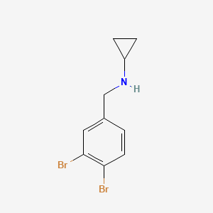 N-[(3,4-dibromophenyl)methyl]cyclopropanamine