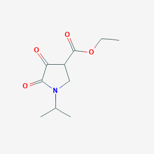 molecular formula C10H15NO4 B1330091 1-异丙基-4,5-二氧代吡咯烷-3-羧酸乙酯 CAS No. 5336-45-8