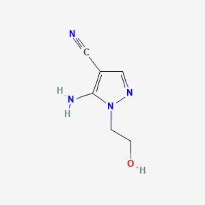 molecular formula C6H8N4O B1330094 5-氨基-1-(2-羟乙基)-1H-吡唑-4-腈 CAS No. 5346-53-2